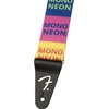 Fender MonoNeon Woven Guitar Strap, Stocking Stuffers, Guitar Accessories, 2in, Neon Pink(Multi)