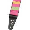 Fender MonoNeon Woven Guitar Strap, Stocking Stuffers, Guitar Accessories, 2in, Neon Pink(Neon Pink)