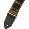 Fender Monogrammed Guitar Strap, 2in, Black/Yellow/Brown(Legacy Vintage)