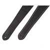 Fender Monogrammed Guitar Strap(Black Leather)