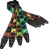 Fender Neon Monogrammed Guitar Strap, Guitar Accessories, 2in, Blue/Green(Blue/Green)