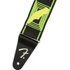 Fender Neon Monogrammed Guitar Strap, Guitar Accessories, 2in, Blue/Green(Green/Yellow)