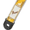Fender Quickgrip Secure Guitar Strap, 2in, Monogram White/Yellow/Brown(Monogram White/Yellow/Brown)