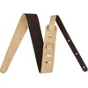 Fender Reversible Suede Guitar Strap, 2in, Gray/Tan(Brown/Tan)