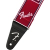 Fender WeighLess Monogrammed Guitar Strap, Guitar Accessories, 2in, White/Brown/Yellow(Red/White/Blue)