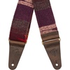 Fender Zion Guitar Strap, 2in, Black Aztec(Purple Aztec)