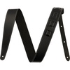 Fender Essentials Economy Leather Guitar Strap, Guitar Accessories, Adjustable from 44.5″ to 53″, Tan(Black)