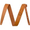 Fender Essentials Economy Leather Guitar Strap, Guitar Accessories, Adjustable from 44.5″ to 53″, Tan(Tan)