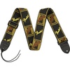 Fender Monogrammed Guitar Strap, 2in, Black/Yellow/Brown(Black/Yellow/Brown)