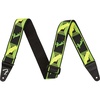 Fender Neon Monogrammed Guitar Strap, Guitar Accessories, 2in, Blue/Green(Green/Yellow)