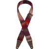 Fender Zion Guitar Strap, 2in, Black Aztec(Purple Aztec)