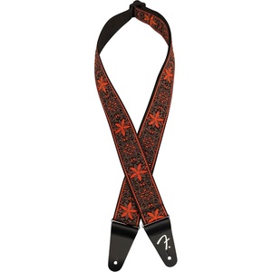 Fender 2″ Pasadena Woven Strap(Orange Wallflower)