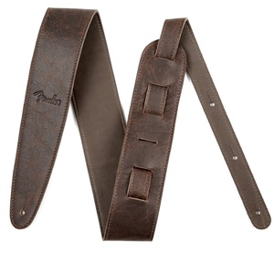 Fender Artisan Crafted Leather Guitar Strap, 2in, Black(Brown)