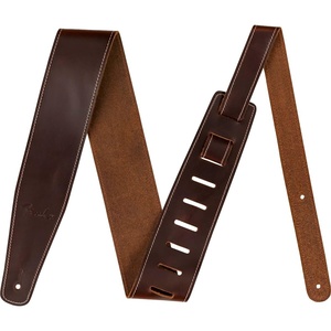 Fender Broken-In Leather Guitar Strap, Guitar Accessories, 2.5in, Tan(Brown)
