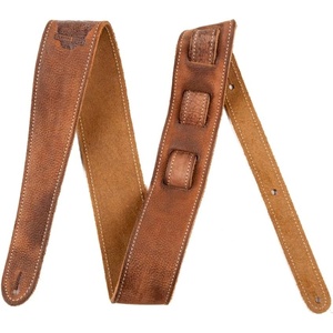 Fender Road Worn Leather Guitar Strap, 2in, Brown(Brown)