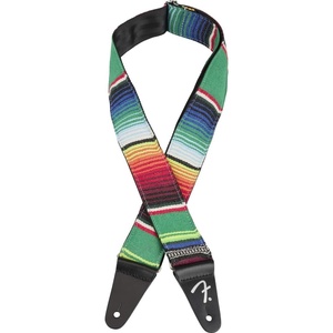 Fender Serape Guitar Strap, Guitar Accessories, 2in, Purple Multi(Green)