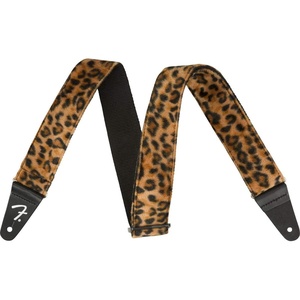 Fender Wild Animal Print Guitar Strap, 2in, Zebra(Leopard)
