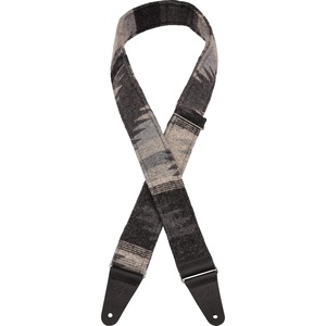 Fender Zion Guitar Strap, 2in, Black Aztec(Gray Aztec)