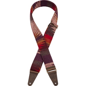 Fender Zion Guitar Strap, 2in, Black Aztec(Purple Aztec)