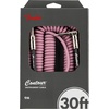 Fender Contour Coiled Instrument Cable, Guitar Accessories, Straight/Angle, Seafoam Green, 30 ft(Burgundy Mist)