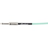 Fender Contour Coiled Instrument Cable, Guitar Accessories, Straight/Angle, Seafoam Green, 30 ft(Seafoam Green)