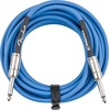 Fender Contour Instrument Cable, Guitar Cable, Guitar Accessories, Straight/Straight, Seafoam Green, 10 ft(Lake Placid Blue)