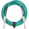 Fender Contour Instrument Cable, Guitar Cable, Guitar Accessories, Straight/Straight, Seafoam Green, 10 ft(Sherwood Green)