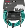 Fender Contour Instrument Cable, Guitar Cable, Guitar Accessories, Straight/Straight, Seafoam Green, 10 ft(Sherwood Green)