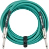 Fender Contour Instrument Cable, Guitar Cable, Guitar Accessories, Straight/Straight, Seafoam Green, 10 ft(Sherwood Green)