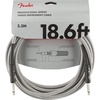 Fender Professional Series Tweed Instrument Cable, Guitar Cable, Guitar Accessories, Straight/Straight, Spiral Shielding for an Anti-Kinking Design, Daphne Blue, 15ft(White)