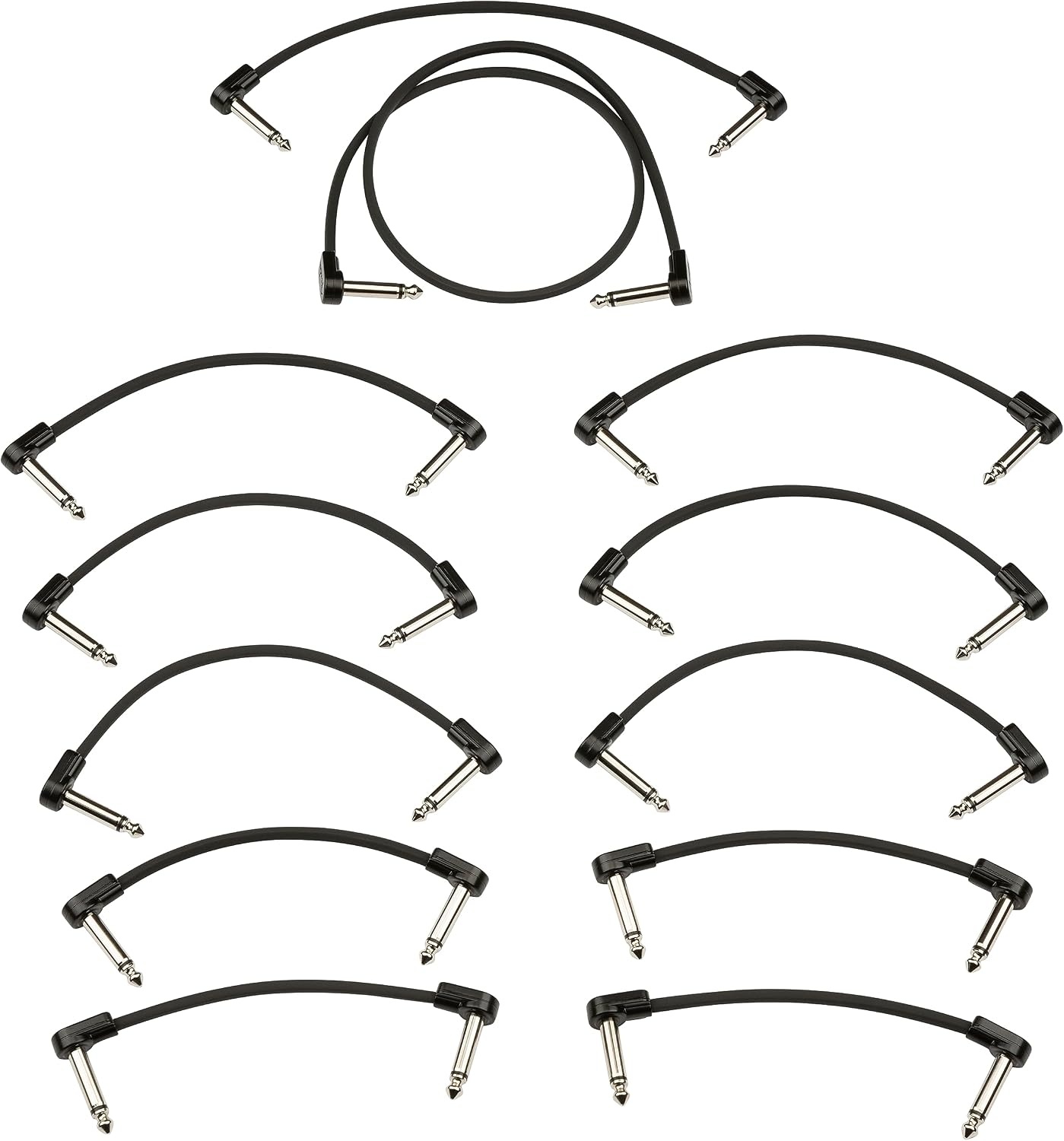 image:imageFender Blockchain Patch Cable Kit AngleAngle Black Large 15 PiecesAngleAngle