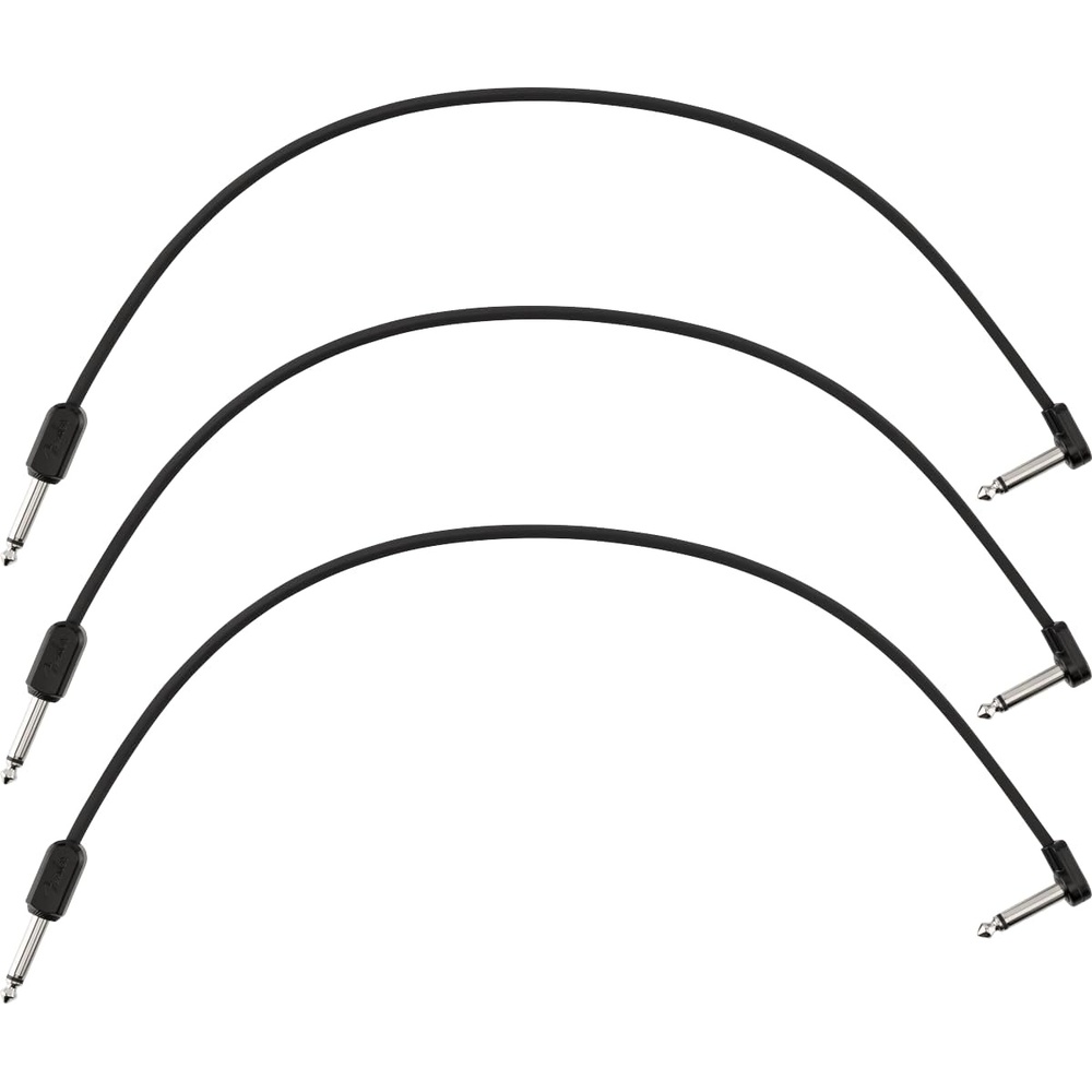 image:imageFender Blockchain Patch Cable Kit AngleAngle Black Large 15 PiecesStraightAngle