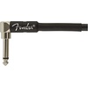 Fender Professional Series Instrument Cable, Guitar Cable, Guitar Accessories, Angle/Angle, Black, 6in, 2-Pack(18.6ft (Pack of 5))