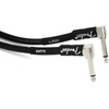 Fender Professional Series Instrument Cable, Guitar Cable, Guitar Accessories, Angle/Angle, Black, 6in, 2-Pack(3ft)