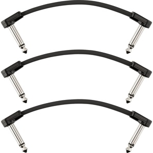 Fender Blockchain Patch Cable Kit, Angle/Angle, Black, Large, 15 Pieces(Angle/Angle)