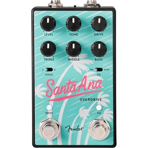 Fender Santa Ana V2 Overdrive Guitar Effects Pedal, Black(Santa Ana Overdrive Pedal)