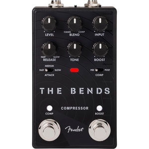 Fender Santa Ana V2 Overdrive Guitar Effects Pedal, Black(The Bends Compressor Pedal)