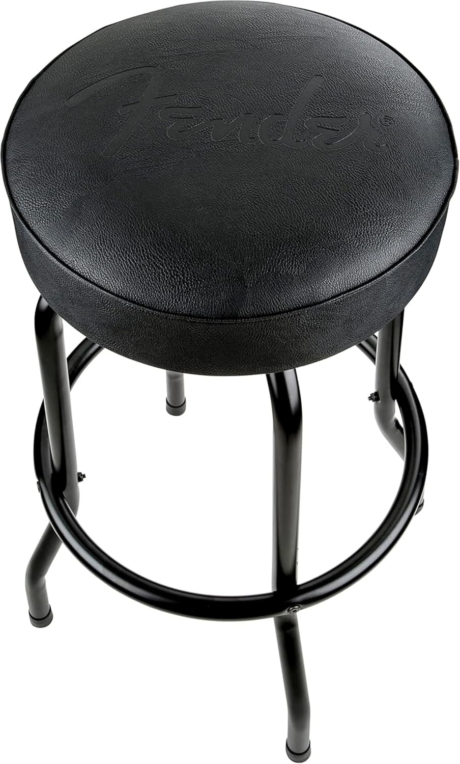 image:imageFender Spaghetti Logo Swivel Barstool with Guitar Picks Pouch Great Gifts for Dad with 1 Year Limited Warranty Simple Assembly BlackBlack 30Blackout Logo
