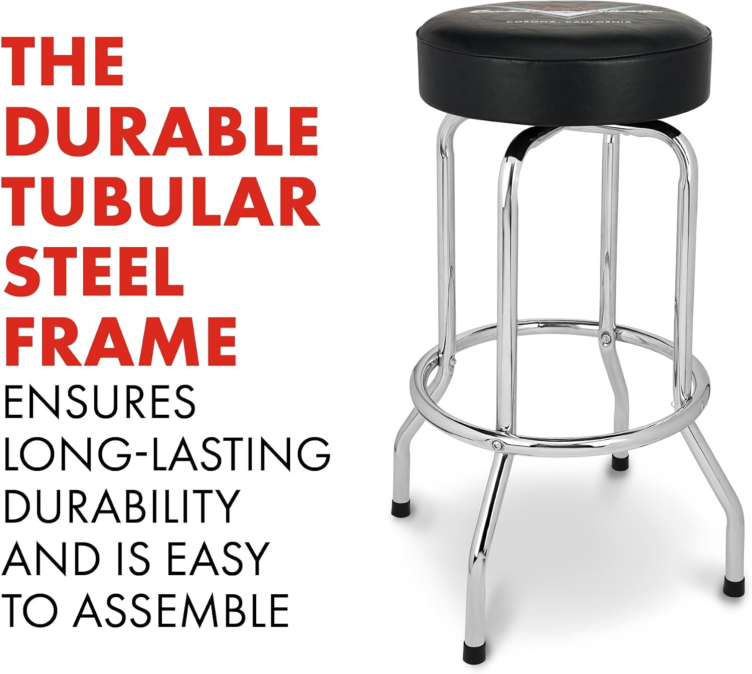 image:imageFender Spaghetti Logo Swivel Barstool with Guitar Picks Pouch Great Gifts for Dad with 1 Year Limited Warranty Simple Assembly BlackBlack 30Custom Shop