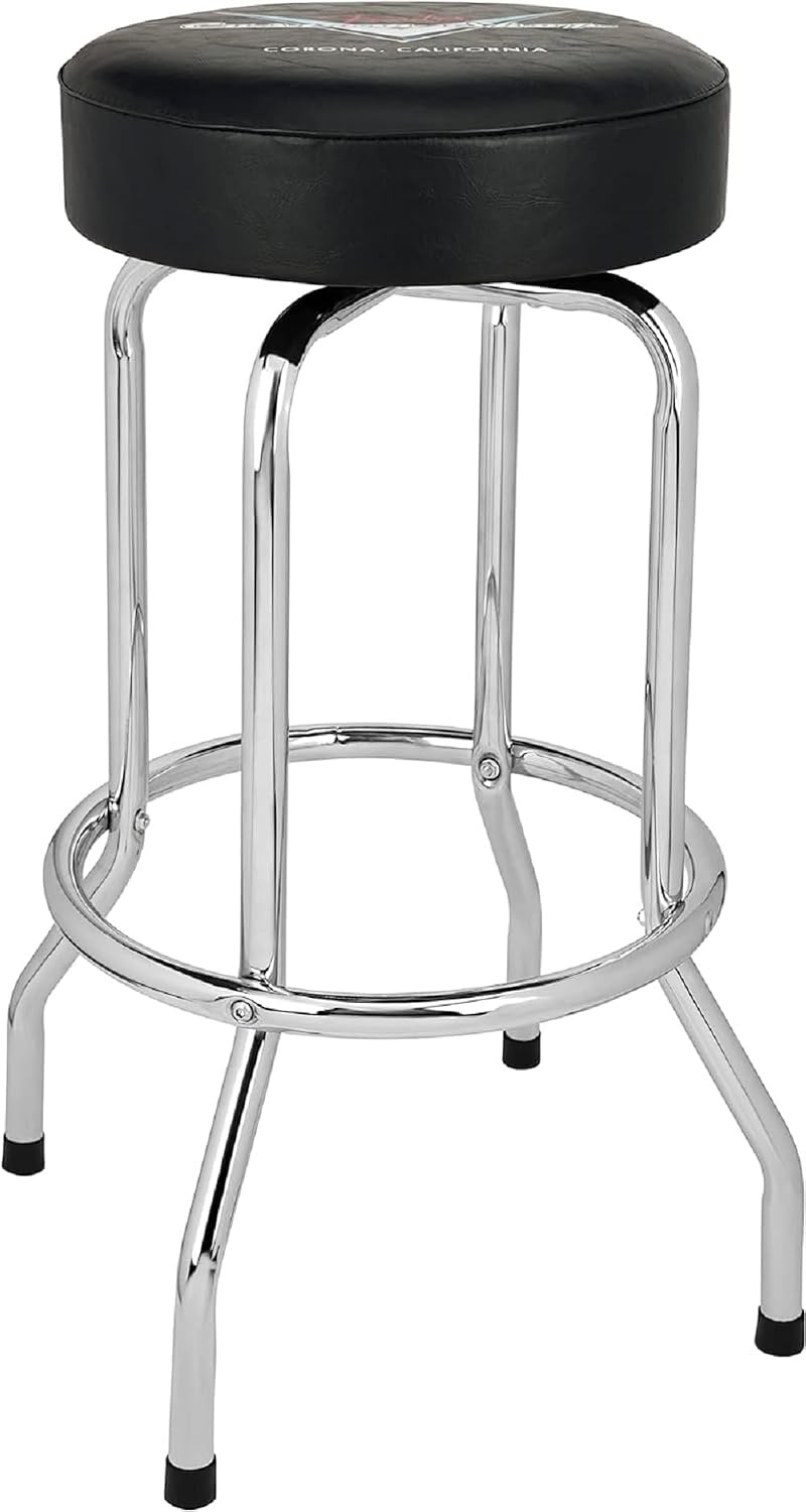 image:imageFender Spaghetti Logo Swivel Barstool with Guitar Picks Pouch Great Gifts for Dad with 1 Year Limited Warranty Simple Assembly BlackBlack 30Custom Shop