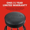 Fender Spaghetti Logo Swivel Barstool with Guitar Picks Pouch, Great Gifts for Dad, with 1 Year Limited Warranty, Simple Assembly, Black/Black, 30″(Blackout Logo)