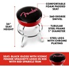 Fender Spaghetti Logo Swivel Barstool with Guitar Picks Pouch, Great Gifts for Dad, with 1 Year Limited Warranty, Simple Assembly, Black/Black, 30″(Red Sparkle)