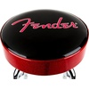 Fender Spaghetti Logo Swivel Barstool with Guitar Picks Pouch, Great Gifts for Dad, with 1 Year Limited Warranty, Simple Assembly, Black/Black, 30″(Red Sparkle)