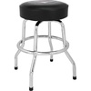 Fender Spaghetti Logo Swivel Barstool with Guitar Picks Pouch, Great Gifts for Dad, with 1 Year Limited Warranty, Simple Assembly, Black/Black, 30″(Custom Shop)