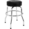 Fender Spaghetti Logo Swivel Barstool with Guitar Picks Pouch, Great Gifts for Dad, with 1 Year Limited Warranty, Simple Assembly, Black/Black, 30″(Spaghetti Logo)