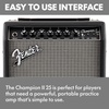Fender Champion II 50-Watt Electric Guitar Amplifier, 2-Channel Combo Amp(Black)