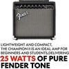 Fender Champion II 50-Watt Electric Guitar Amplifier, 2-Channel Combo Amp(Black)