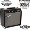 Fender Champion II 50-Watt Electric Guitar Amplifier, 2-Channel Combo Amp(Black)