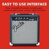 Fender Frontman 10G Electric Guitar Amplifier, 10-Watt Amp, Black/Silver(Black)