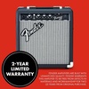 Fender Frontman 10G Electric Guitar Amplifier, 10-Watt Amp, Black/Silver(Black)